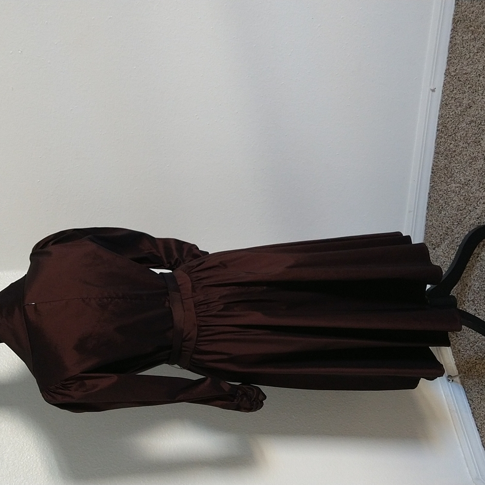 NWOT Glistening Brown Tadashi Dress - Picture 5 of 5